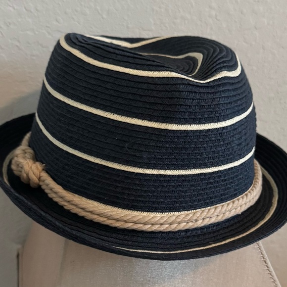John Callanan Permanent Vacation Navy Blue Nautical Fedora One Size - Picture 2 of 9